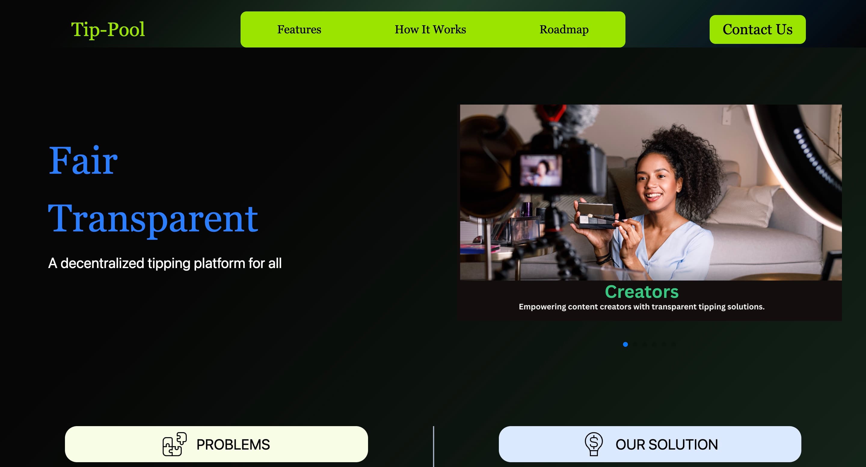 Landing page